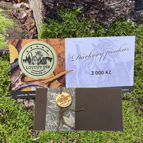 Dárkový poukaz papírový 3 000 Kč