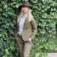 Zvýhodněný dámský set Blaser - olivové volnočasové sako a kalhoty